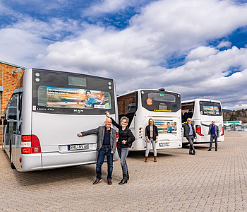 Busbeklebung in Thüringen