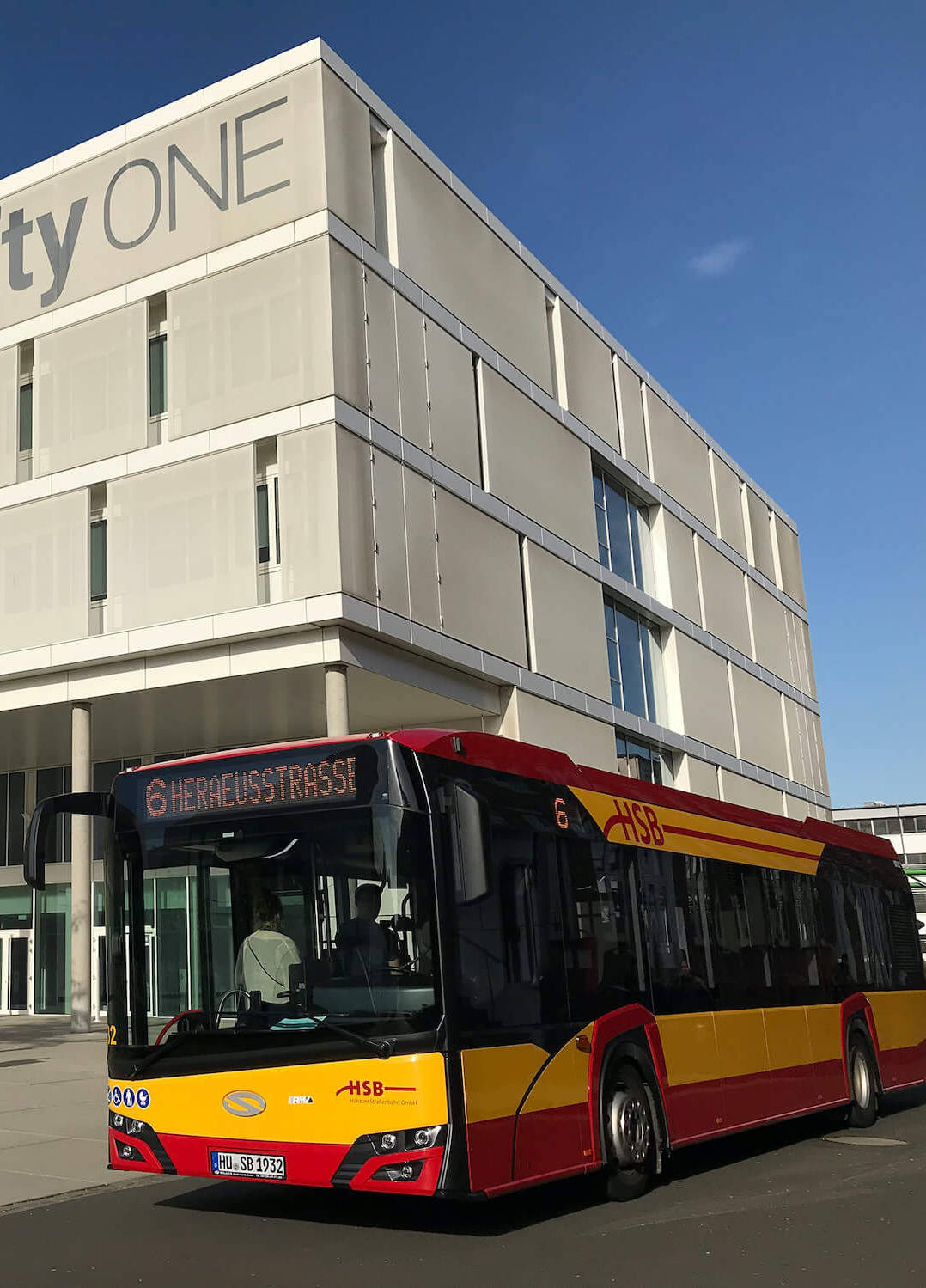 Bus der HSB mit UV-C-Luftreinigungssystem