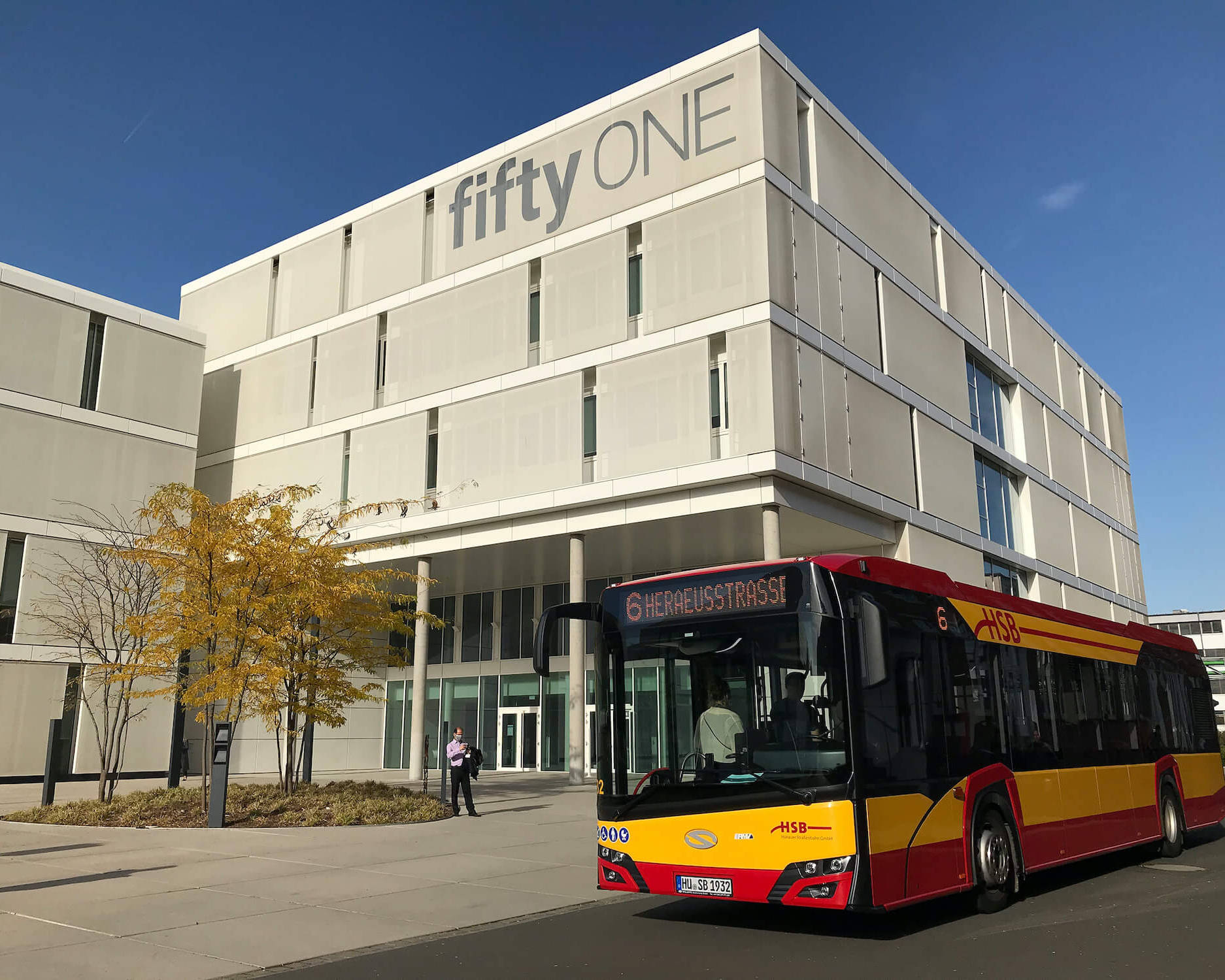 Bus der HSB mit UV-C-Luftreinigungssystem