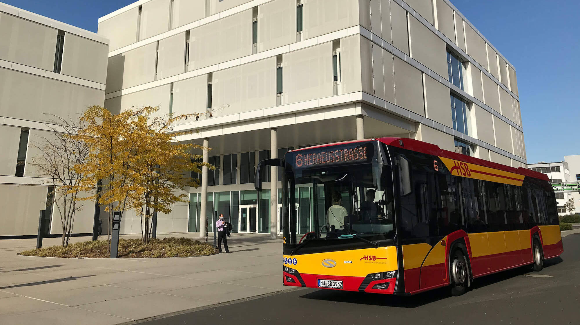 Bus der HSB mit UV-C-Luftreinigungssystem